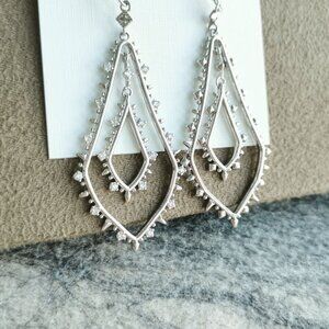 Alice Silver Drop Earrings by Kendra Scott